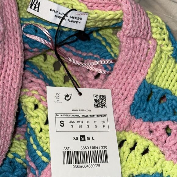 ZARA | Multicolored | STRIPED KNIT CARDIGAN - Picture 10 of 10